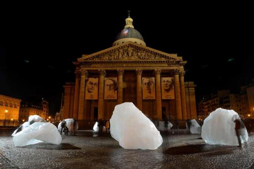 2015 - Panthéon - les blocs de glace d'Olafur Elliasson